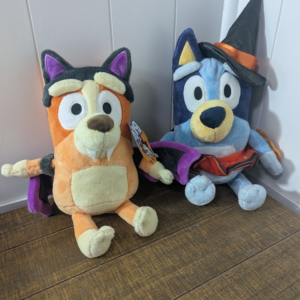 ⭐NWT Plush Toy Set - Orange and Blue Bingo And Bluey